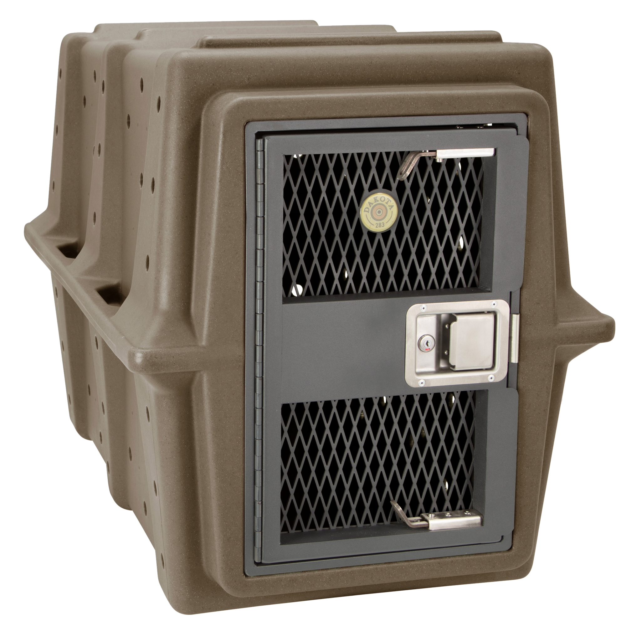 Dakota 283 Hero Kennel — Coyote Granite, Military-Grade, Triple-Locking Door, Model# D2-G3XL-HERO-COY
